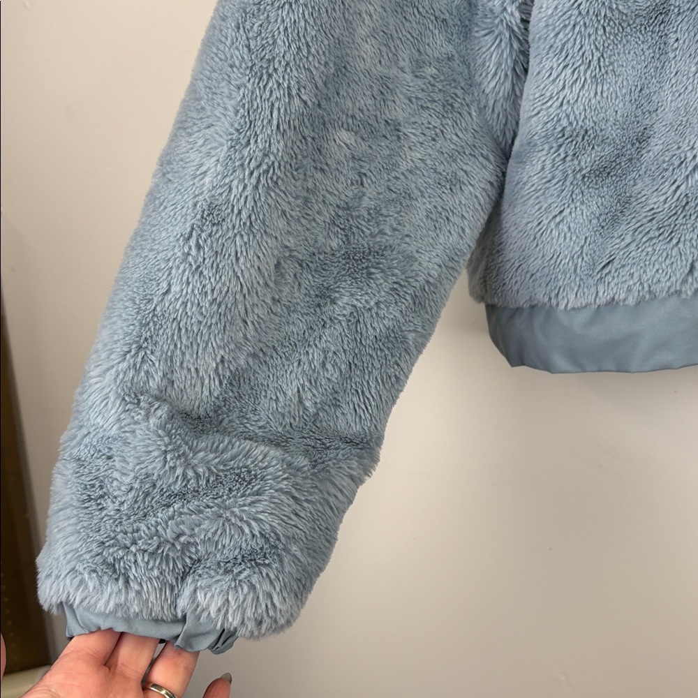 Ellesse Sky Blue Faux Fur Cozy Hoodie - Picture 5 of 10